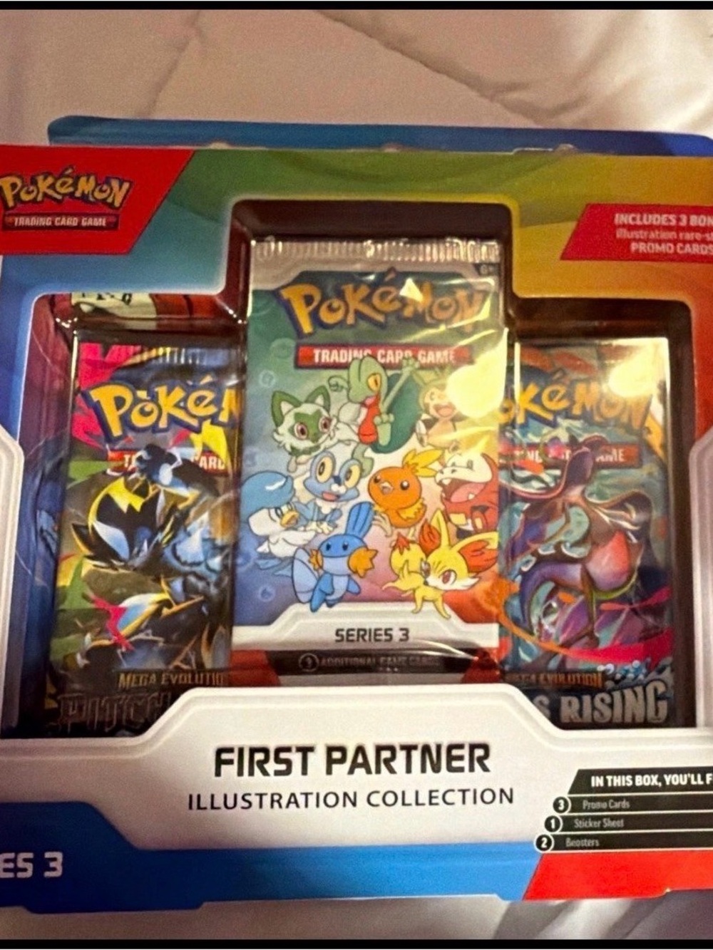 Pokemon Series 3 Booster Pack Trio - Blue, Green, Red Artwork